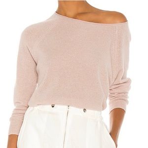 360 cashmere Kasey adobe boat neck sweater, L